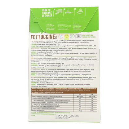 Fettuccine di konjac biologiche Slendier 400 g