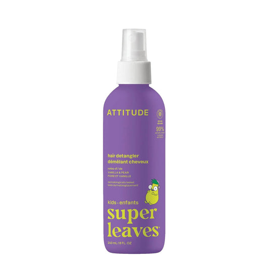 Super Leaves Kids Hair Detangler for Children Vanilla and Pear Attitude 240 ml