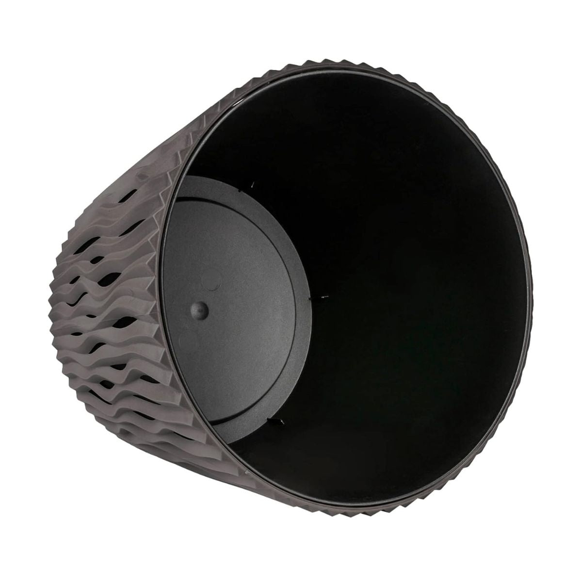 Pot Duna avec insert gris taupe D 19 x 17