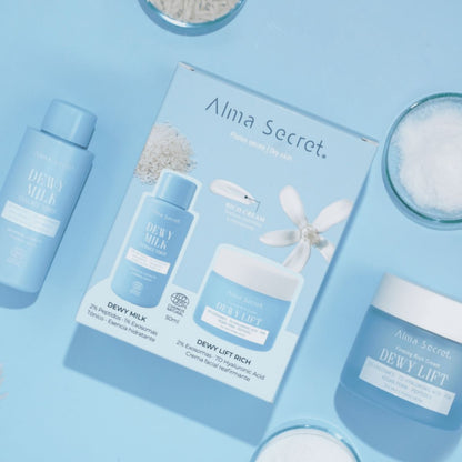 ZESTAW: KREM DZIENNY DEWY LIFT „RICH” DO SKÓRY SUCHEJ 50 ML + MINI TONIK DEWY MILK 50 ML