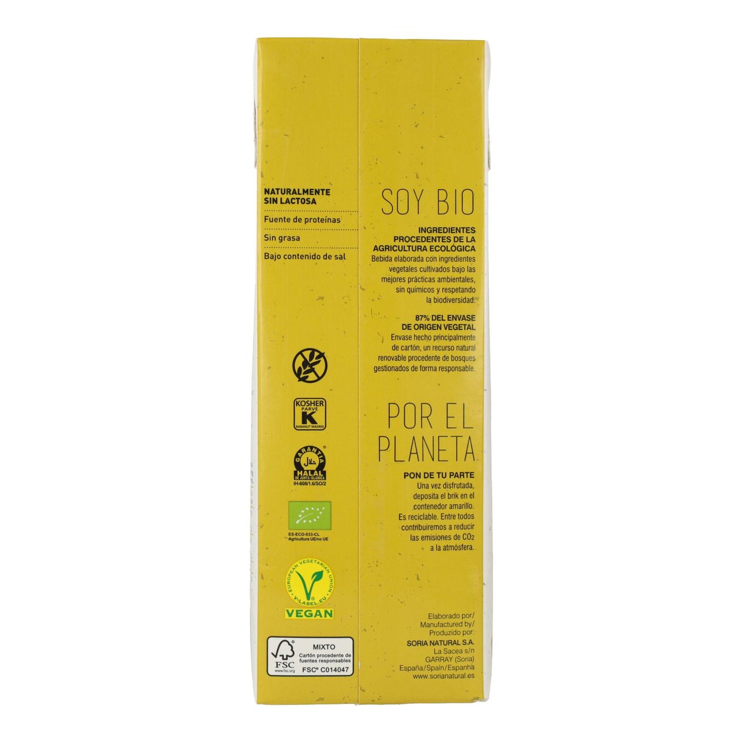 Soria Natural 100% pflanzliches Kanariensaatgetränk 1L