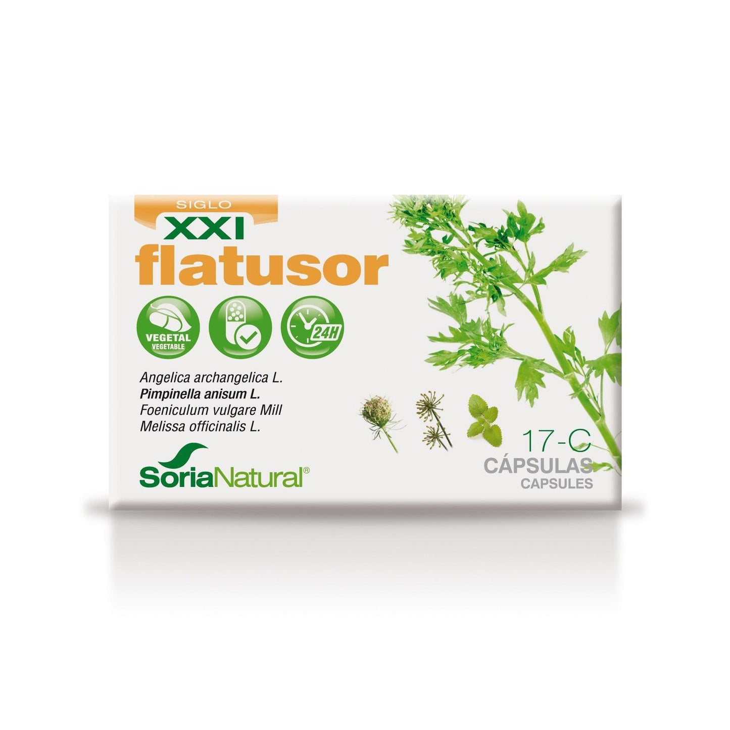 17-C Flatusor XXL Soria Natural, 30 kapsułek