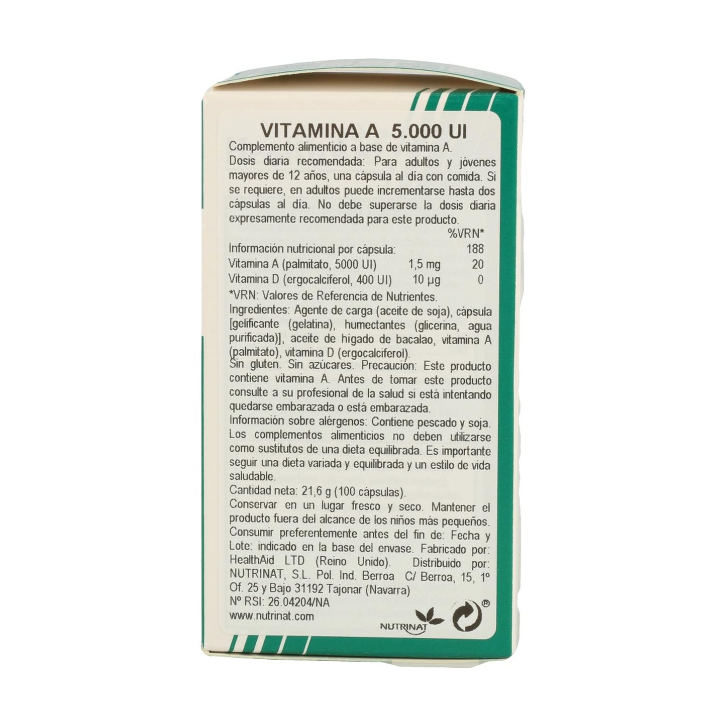 Vitamin A 5.000 IE 100 Kapseln Health Aid