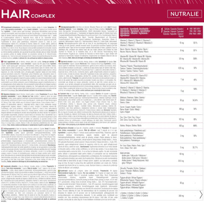 Nutralie Hair Complex + Biotina y Zinc Vitaminas Cabello 90 cápsulas