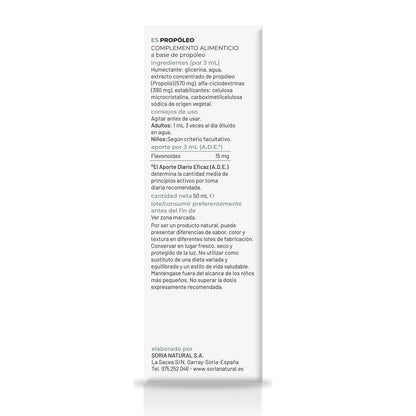 Pakket van 3 Propolis-extract XXI Soria Natural 50 ml