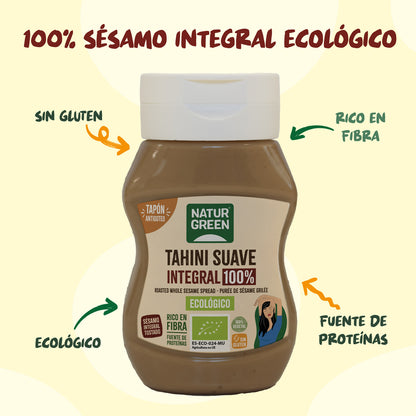 Tahini Suave Integral Antigoteo Bio NaturGreen 270 g