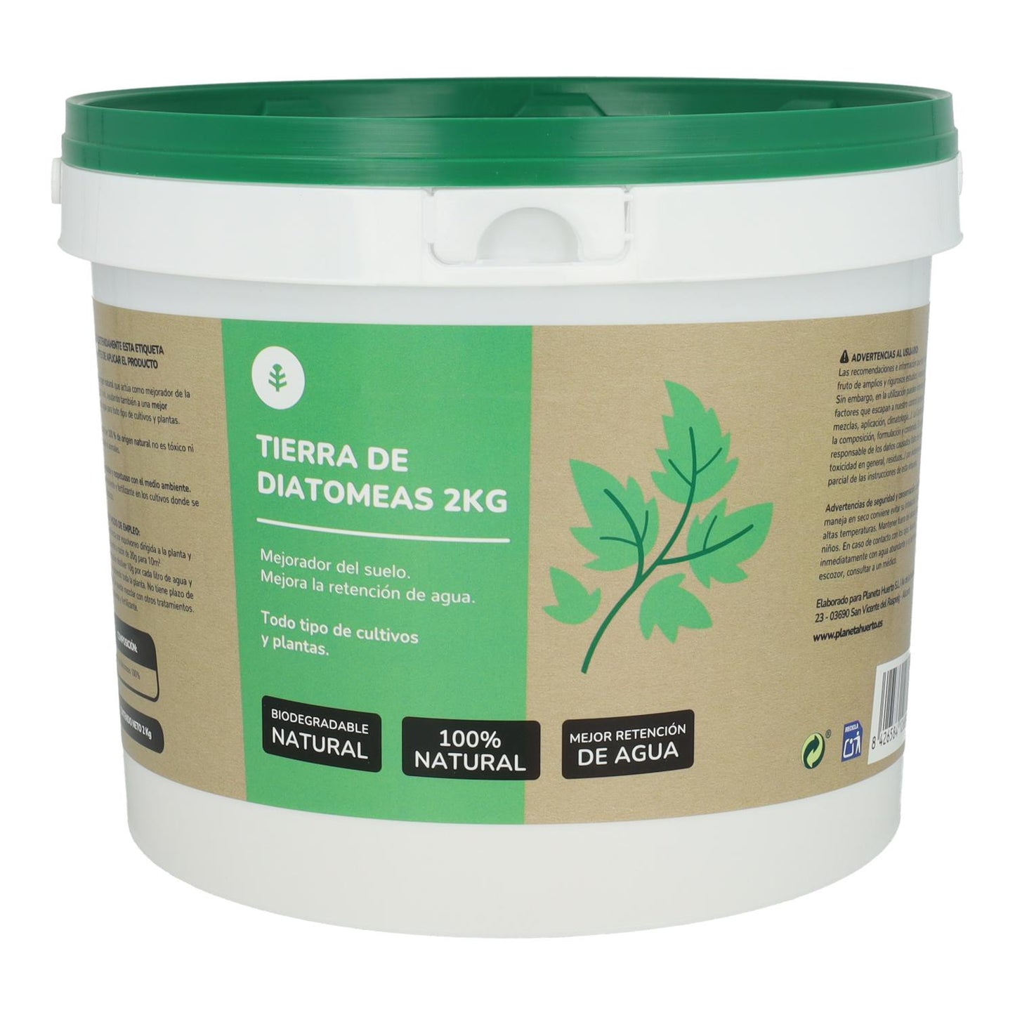3er-Pack Kieselgur Planeta Huerto 2 kg