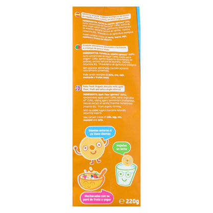 Ökologische Dinkelkekse für Kinder mit Apfel von Smileat, 220 g