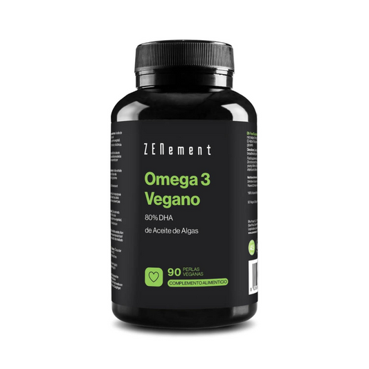 Omega 3 vegano 80% DHA de Aceite de Algas Zenement 90 perlas