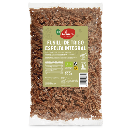 Fusilli integrali di farro Bio El Granero 500 g
