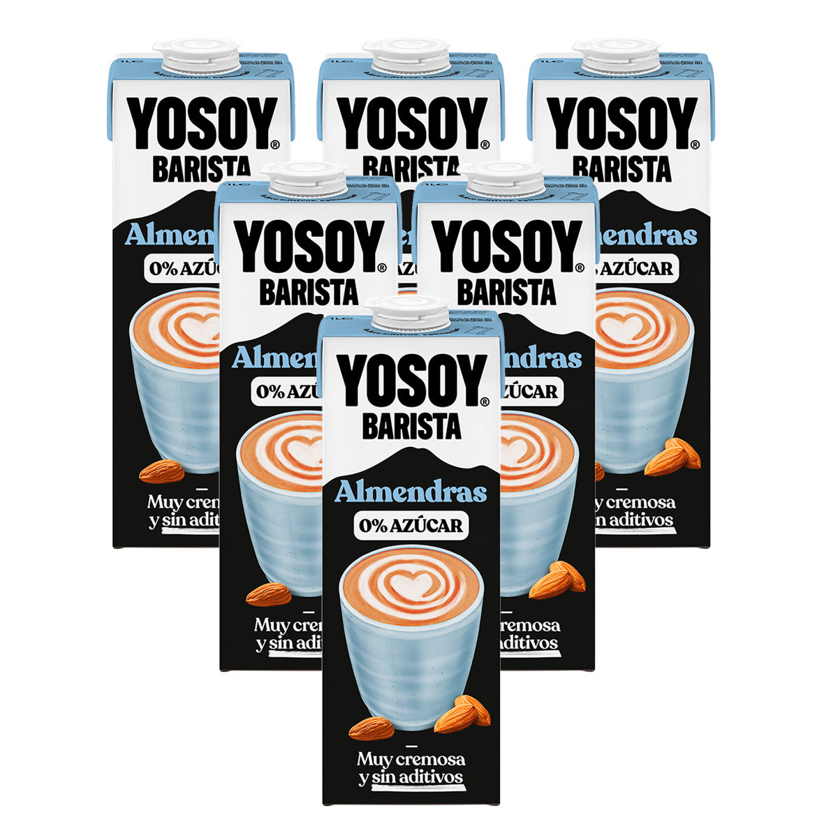 6x Yosoy Barista Almond Drink 1L