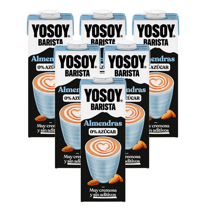 6x Yosoy Barista Almond Drink 1L