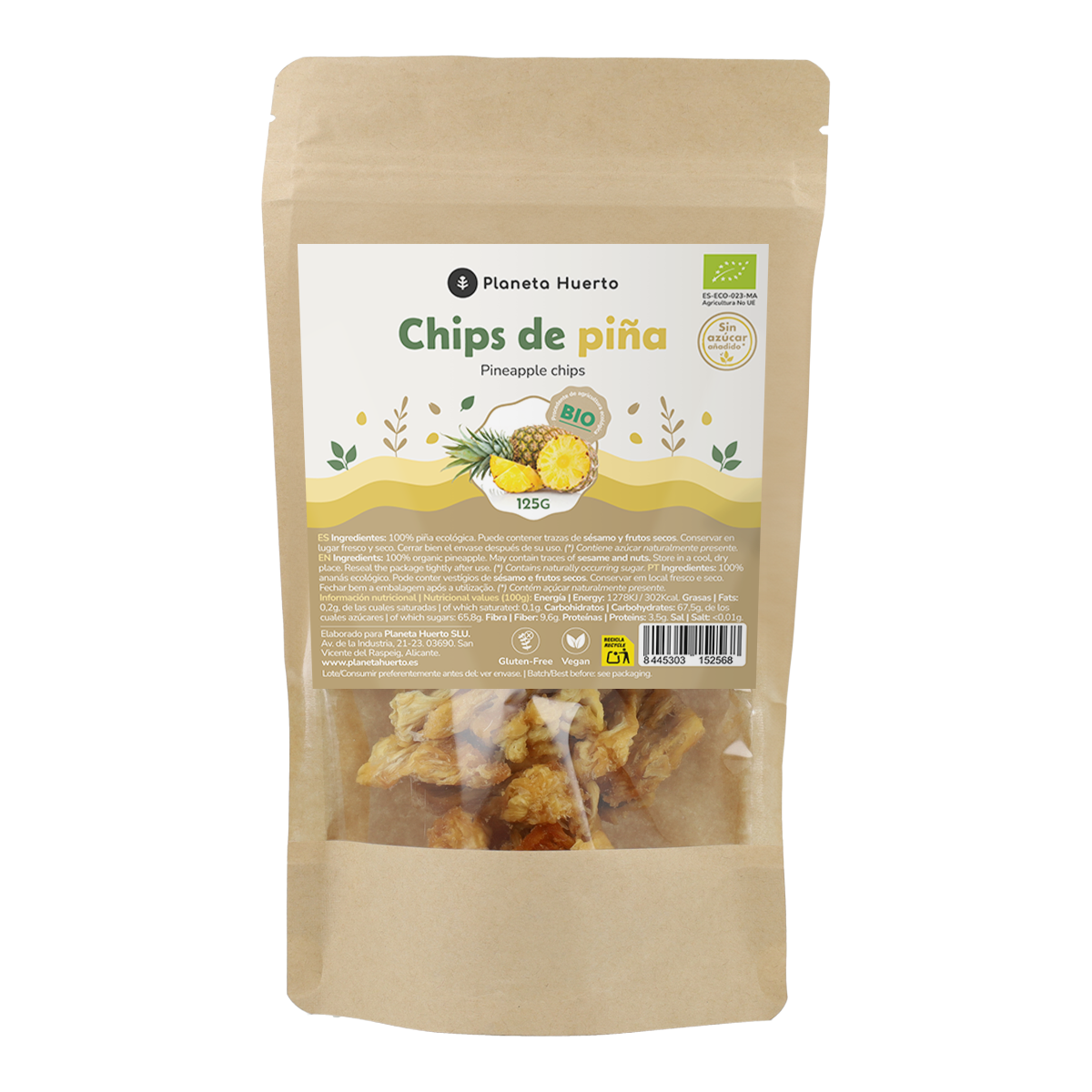 Ananaschips ECO Planeta Huerto 125 g