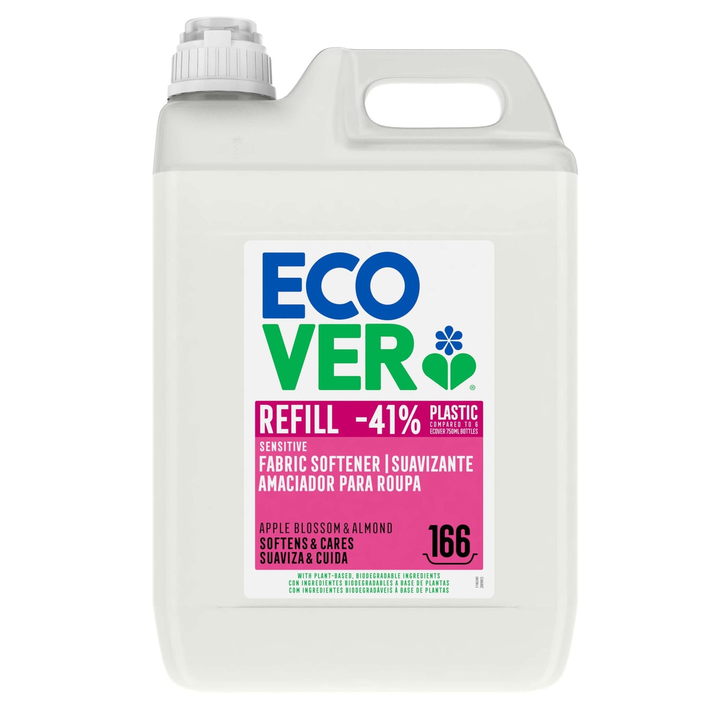 Ecover Weichspüler mit Apfelblüte und Mandel, 5 Liter