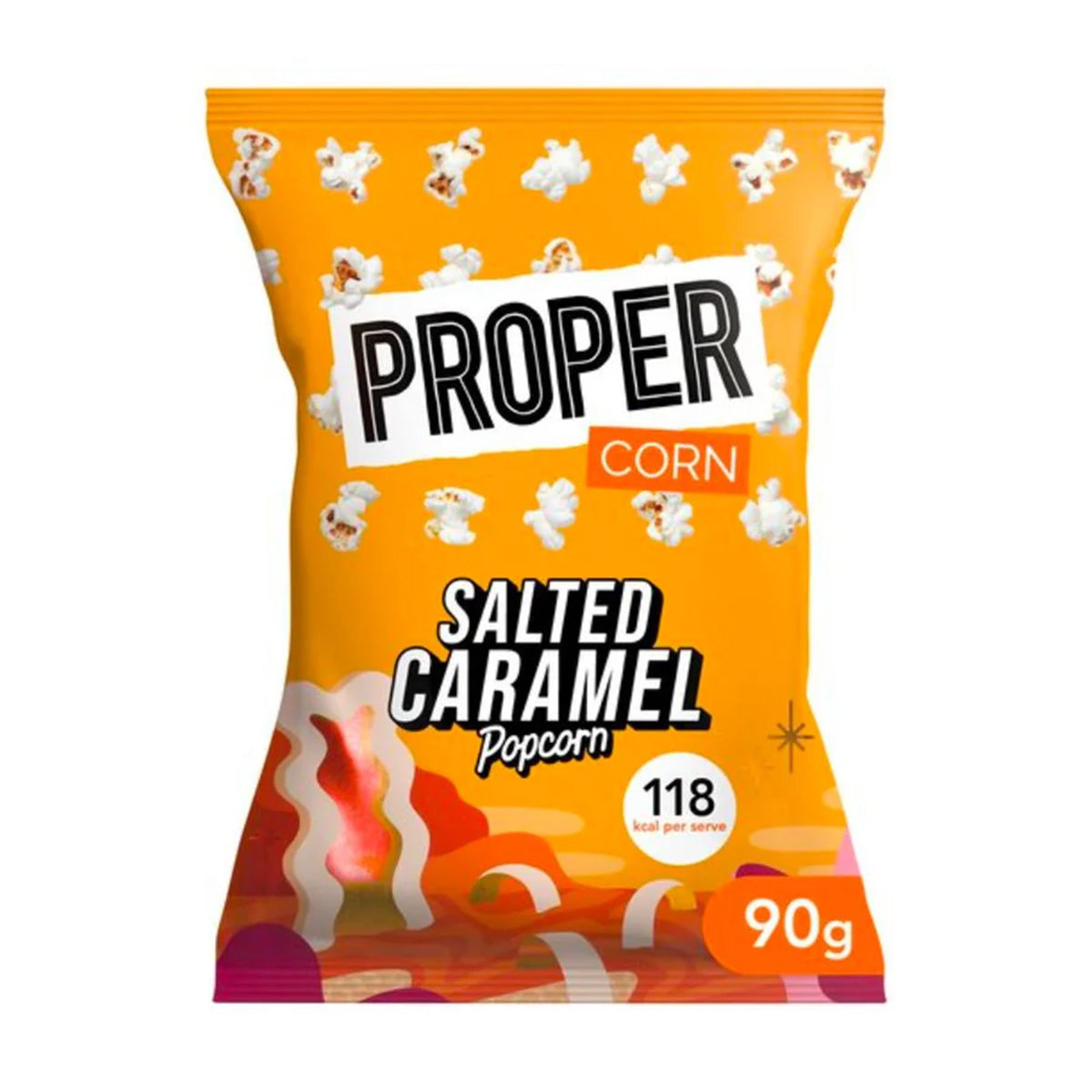 Popcorn med salt karamell PROPER 90 g