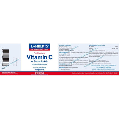 Kwas askorbinowy, 250 mg, Lamberts