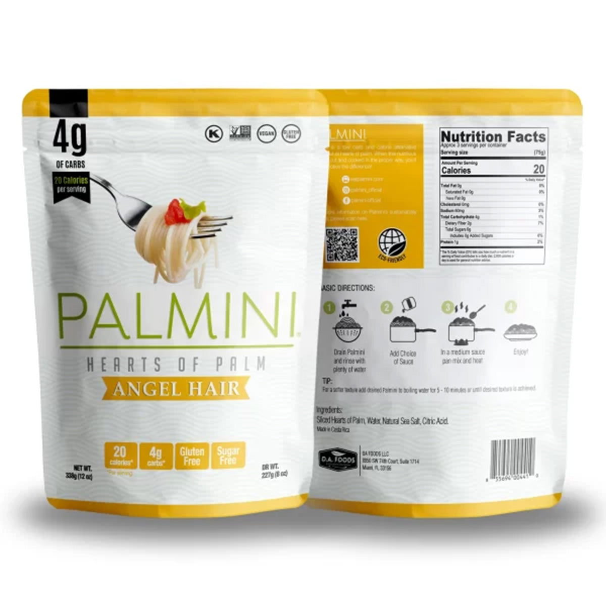 Pasta Cabello de Angel med palmhjärta Palmini 338 g