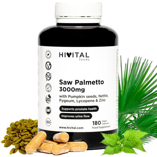 Saw palmetto 3000 mg 180 vegan capsules Hivital