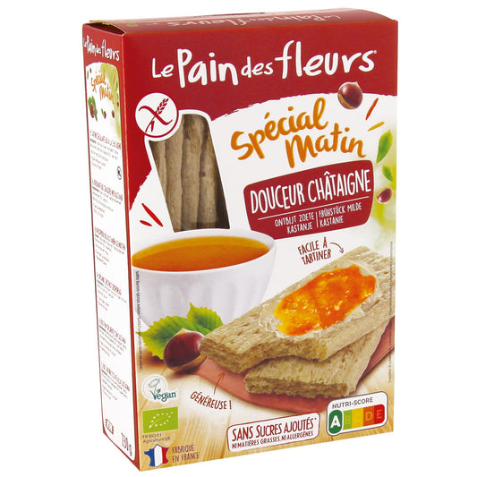 Knusprige geröstete Kastaniencracker Special Morning Le Pain des Flerus 230g