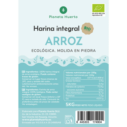 Farina di riso integrale Eco Planet Garden 5 Kg