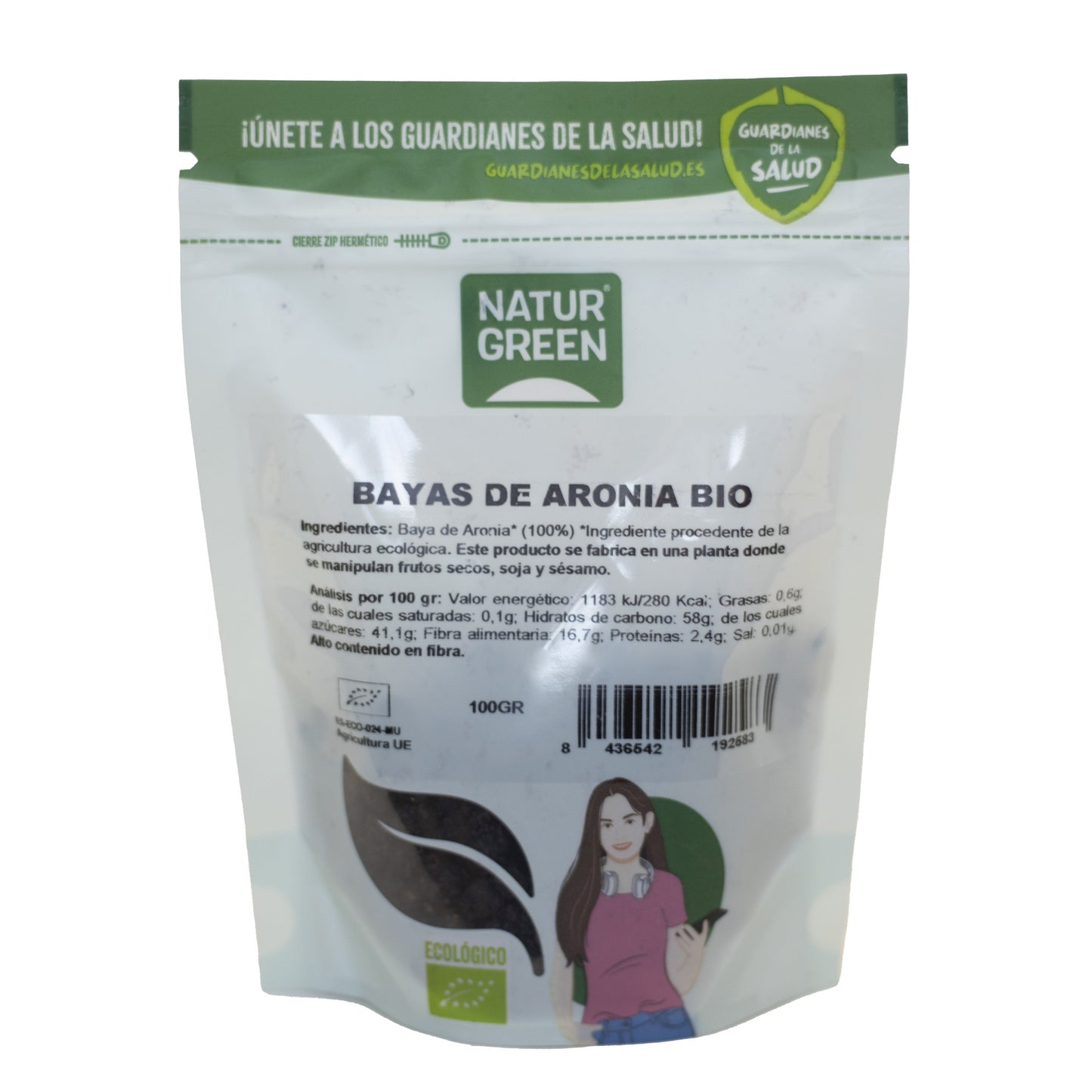 Baies d'aronia Naturgreen 100 g