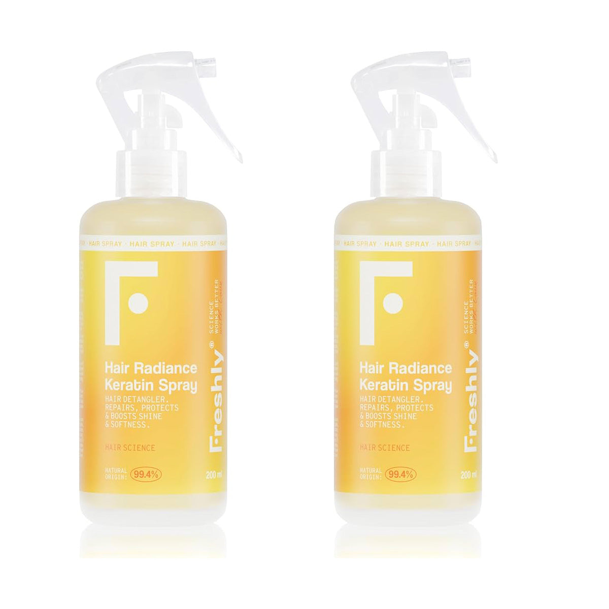2er-Pack Keratin-Spray Hair Radiance Freshly 200 ml