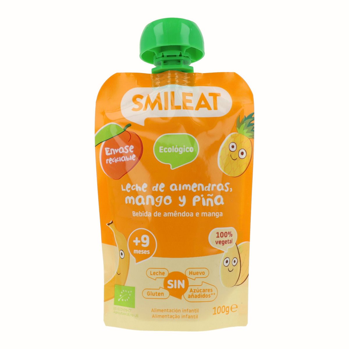 Beutel Mandel, Mango und Ananas ECO Smileat, 100 g