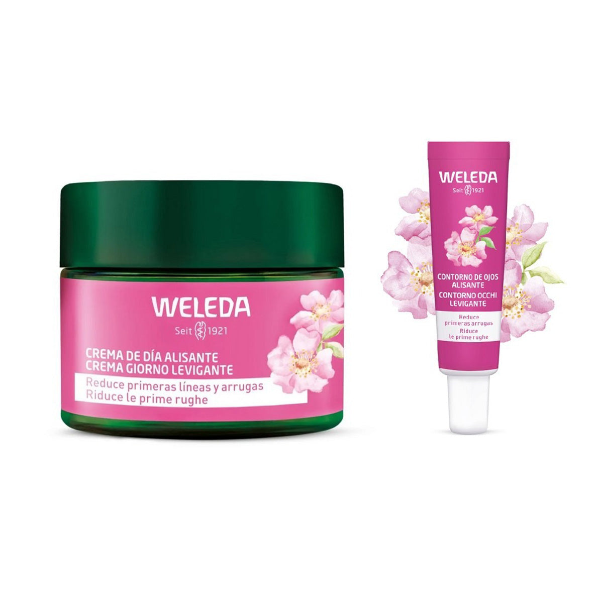 Routine lissante - Contour des yeux + Crème de jour, Weleda