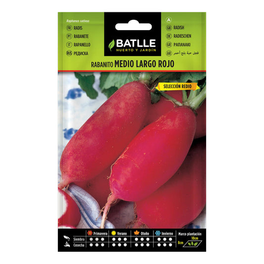 Batlle medium red radish seeds