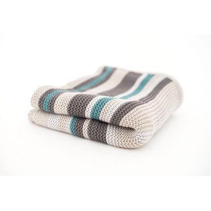 Copertina per neonati in maglia CoZee 100% cotone Tutti Bambini Multicolour Stripes