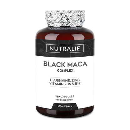Nutralie Complexe de maca noire andine + vitamines B6 + B12, 120 gélules
