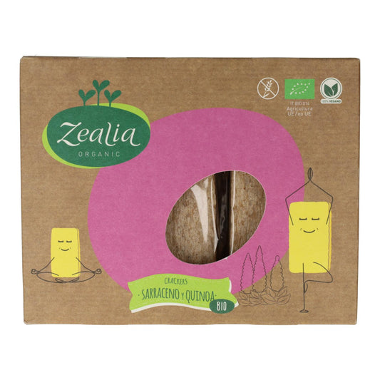 Zealia Organic Gluten-Free Buckwheat and Quinoa Crackers 120 g