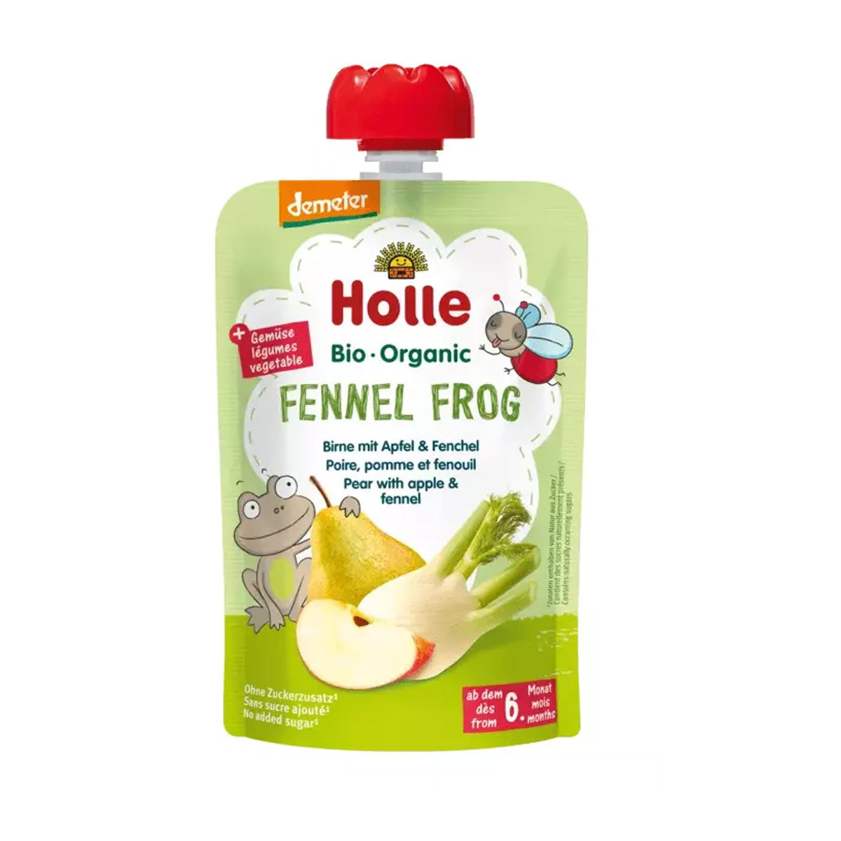 Organic Pear, Apple and Fennel Smoothie (from 6 months) FENNEL FROG Holle 100 g