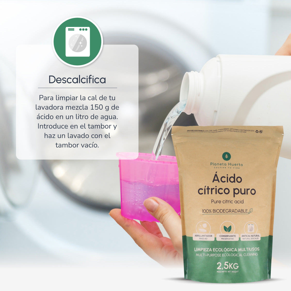 Acido citrico Planeta Huerto 1 Kg