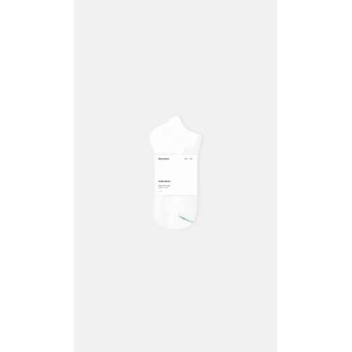 Białe skarpetki z organicznej bawełny do kostek Minimalism 41-46