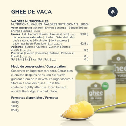 Burro chiarificato Ghee ECO Planeta Huerto 500 g