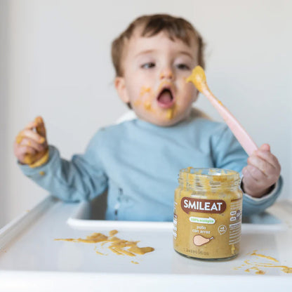 Pakket 3x BIO-potje Kip met rijst +6 maanden Smileat 230 g