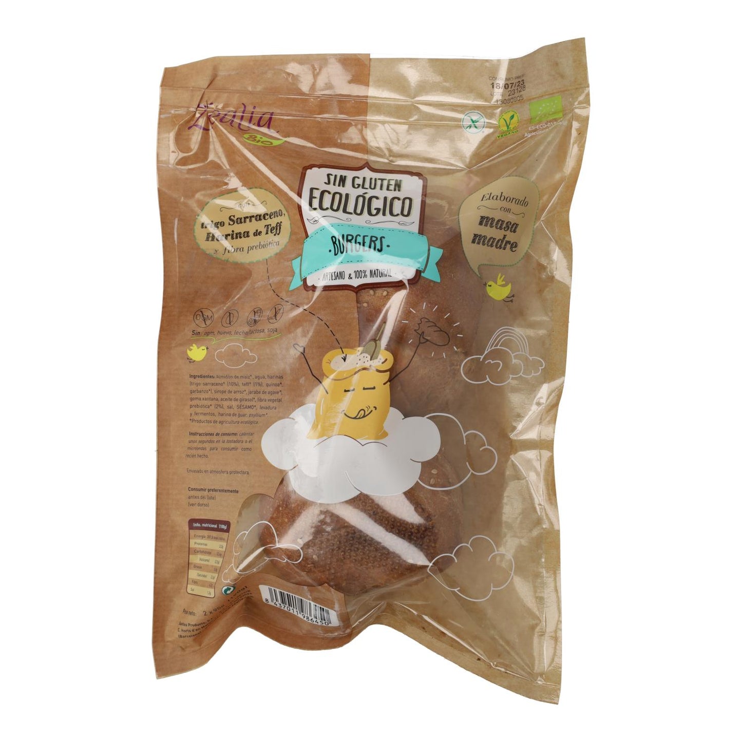 Zealia Bio-Hamburgerbrötchen, glutenfrei, 180 g