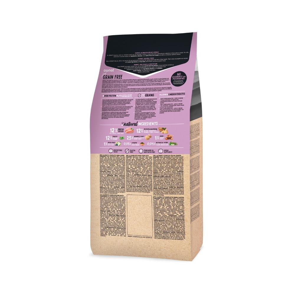Just Grain Free Futter für sterilisierte Katzen Ownat 3 kg