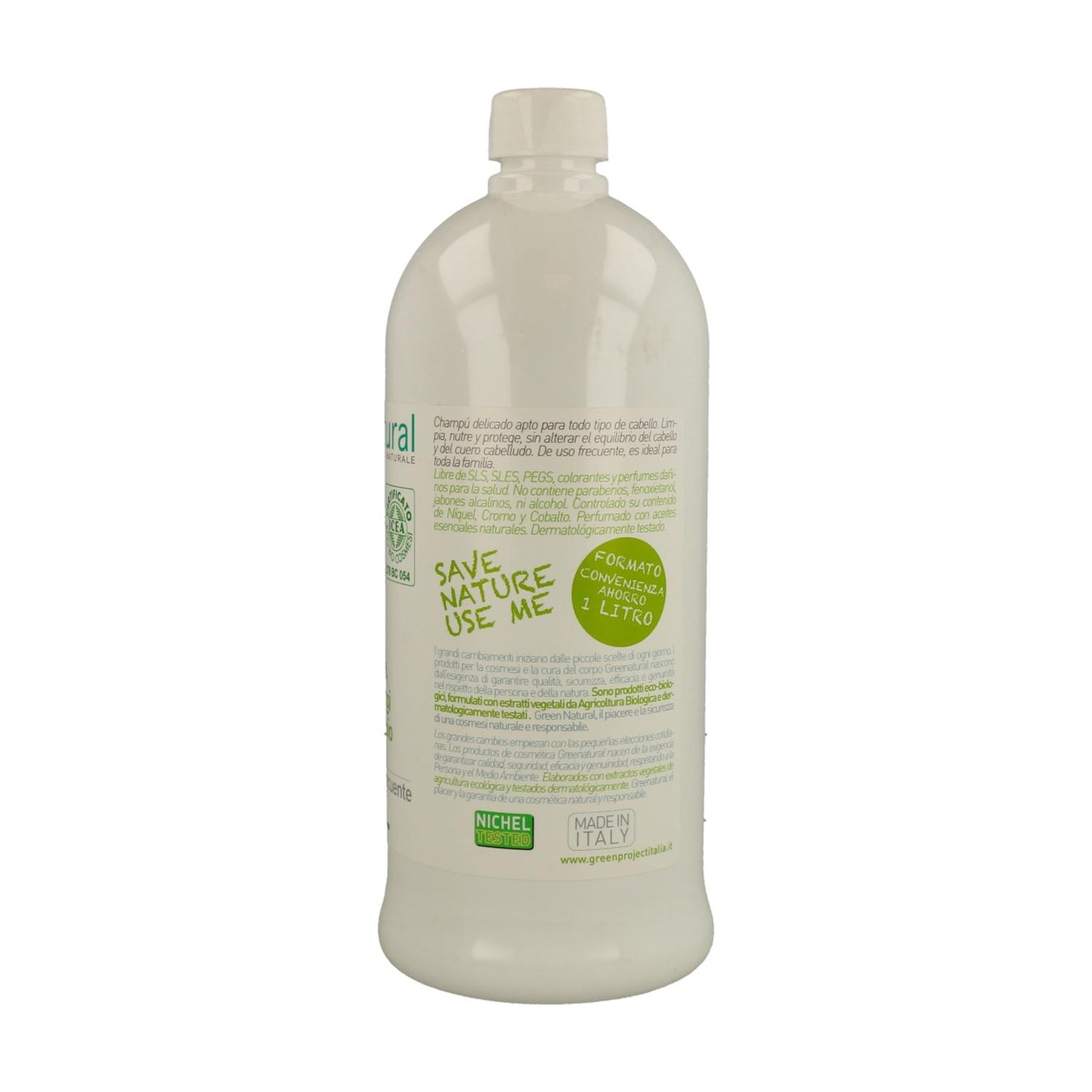 Greenatural Frequent Wash Shampoo with Flax and Nettle 1 L