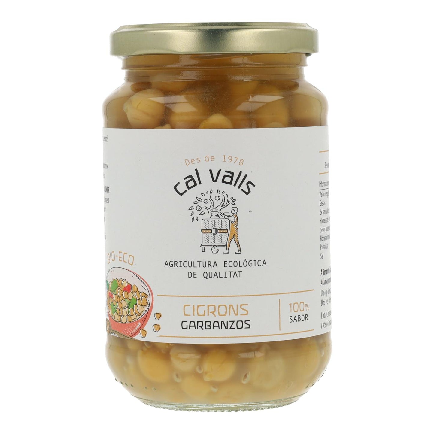 Pack 6x Garbanzos cocidos ECO Cal Valls 220 g