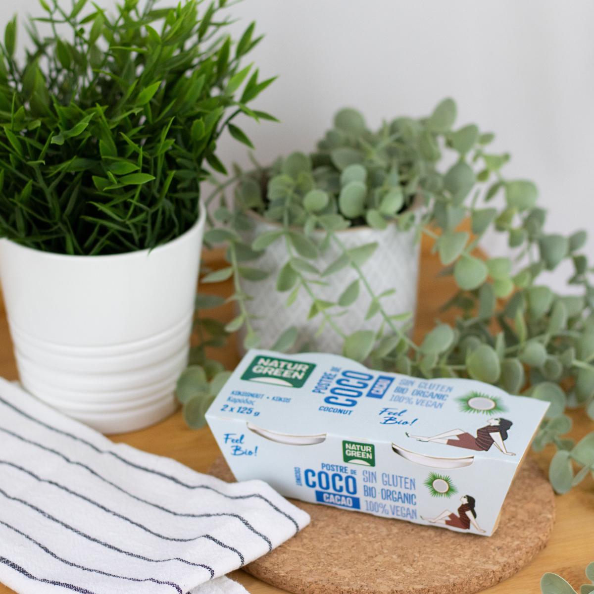 Naturgreen Kokos-Kakao-Dessert, 2 x 125 g