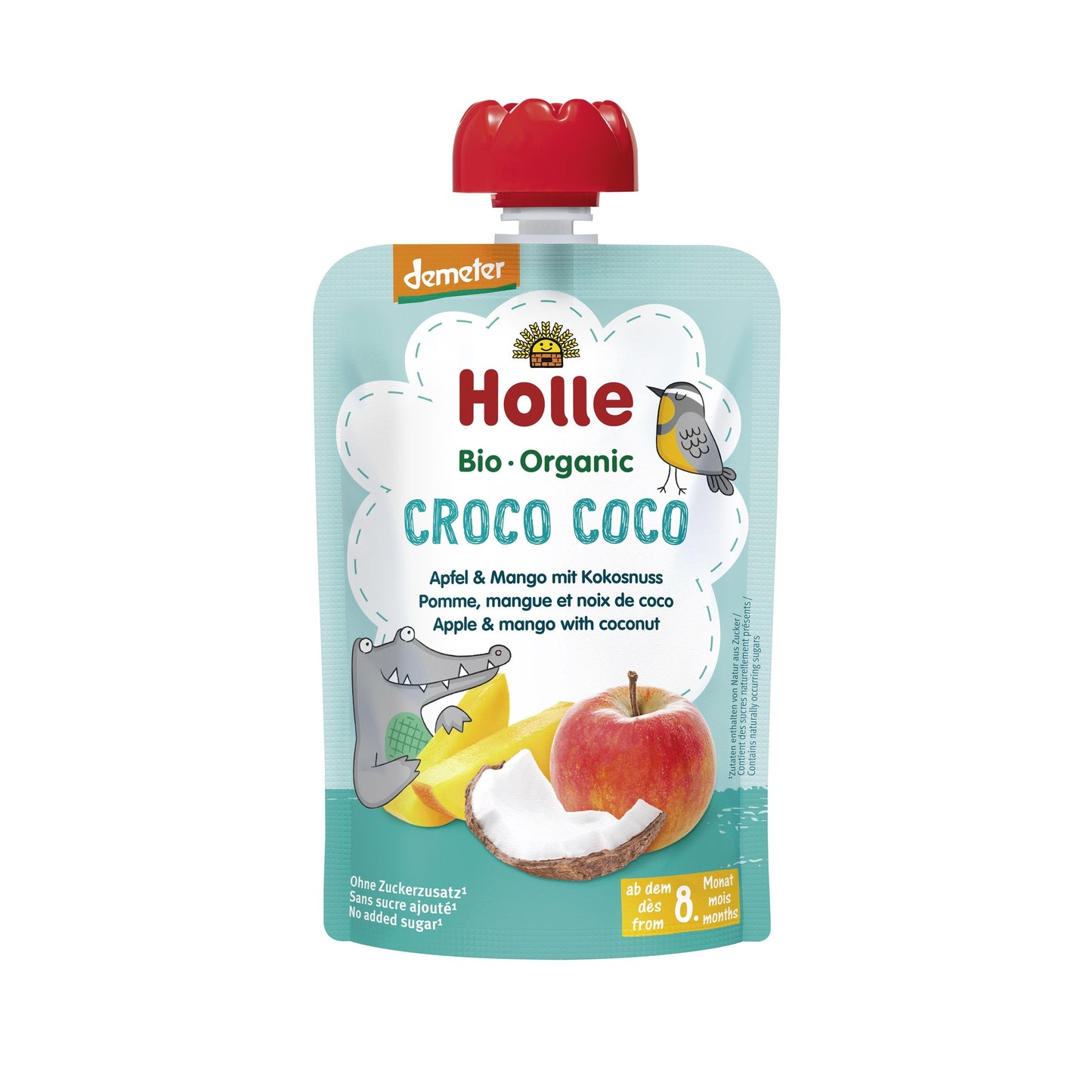 CROCO COCO – Apfel, Mango, Kokosnuss (ab dem 8. Monat) Bio/Dem Holle 100 g