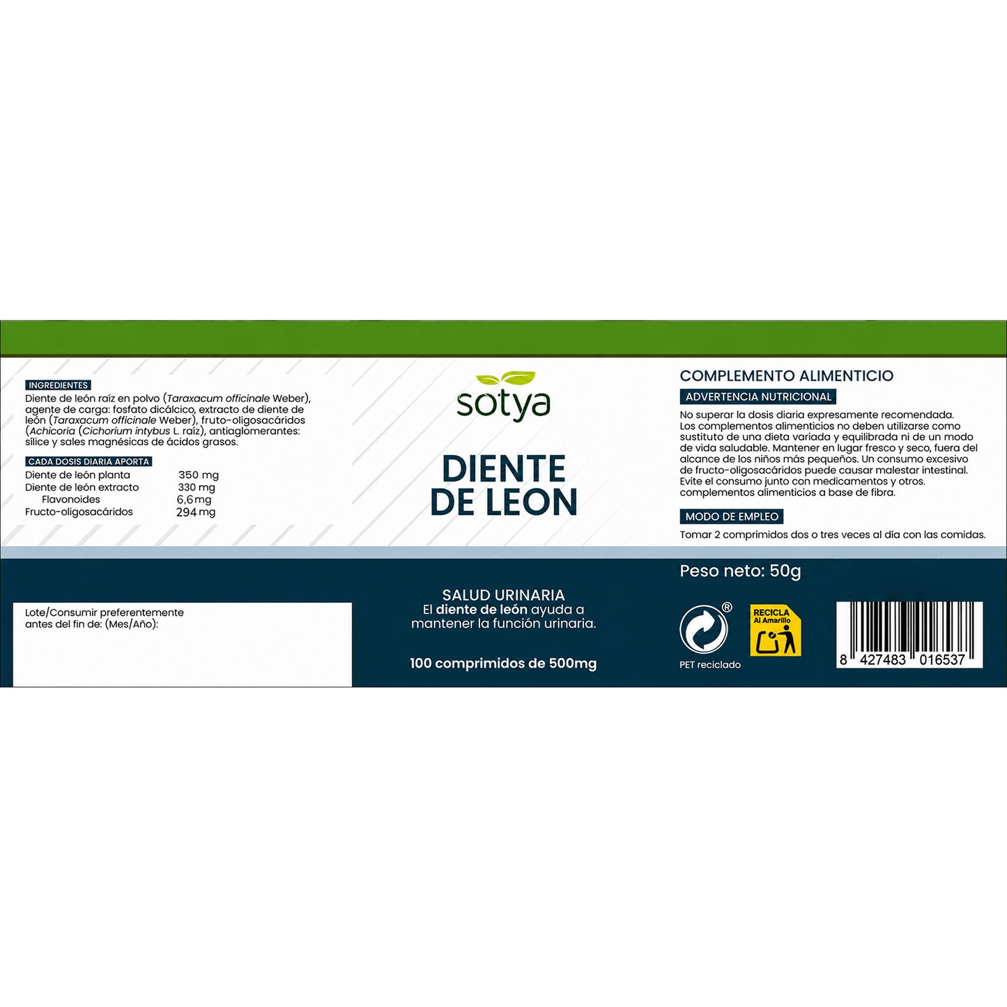 Sotya Dandelion 100 tablets