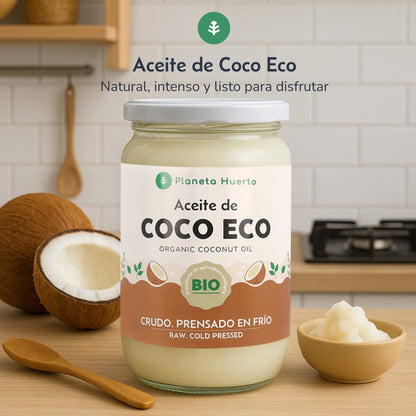 Pack 3x Natives Kokosnussöl ECO Planeta Huerto 1L