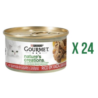 Pack of 24 x GOURMET Nature's Creations Mini Beef Fillet 85 g