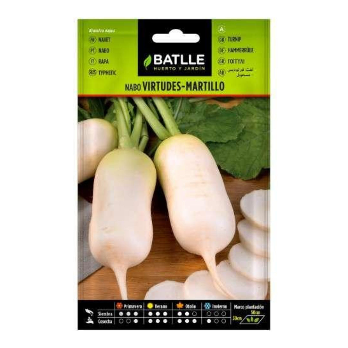 Virtudes Martillo Very Early Turnip Seeds Batlle