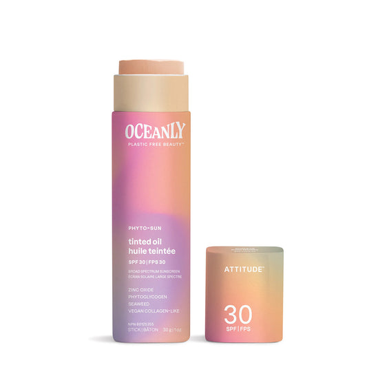 Oceanly - Huile solaire pour le visage PHYTO-SUN - Teintée - FSPF 30, Attitude, 30 g