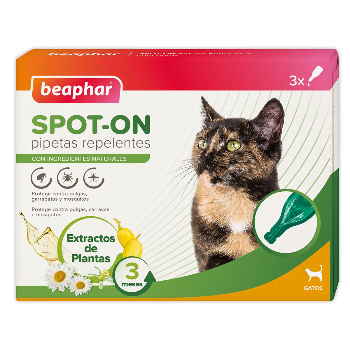 Natural anti-parasite repellent pipettes for cats 3x1 ml