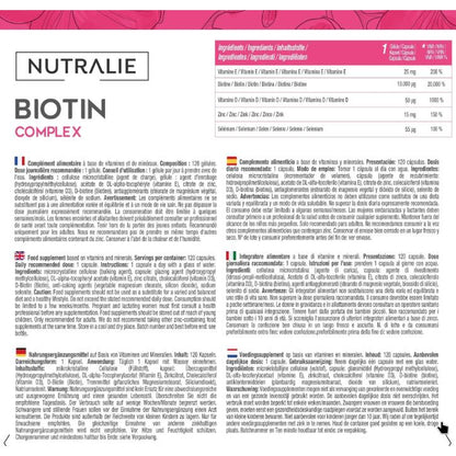 Nutralie Biotina complex 10000 mcg capelli, pelle, unghie, 120 capsule